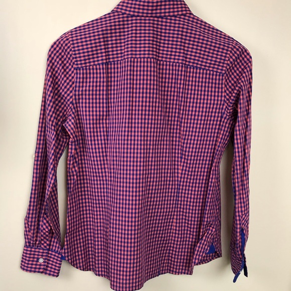 Talbots Size 4P Gingham Check Button Down Shirt - Picture 3 of 5